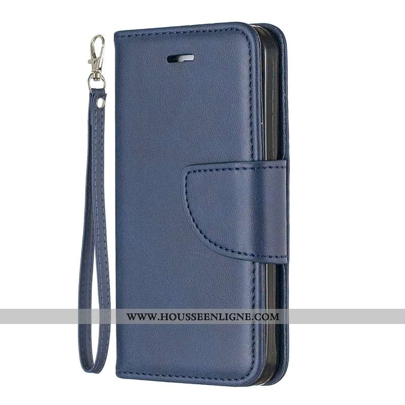 Coque Sony Xperia L1 Cuir Protection Business Téléphone Portable Carte Housse Bleu Foncé