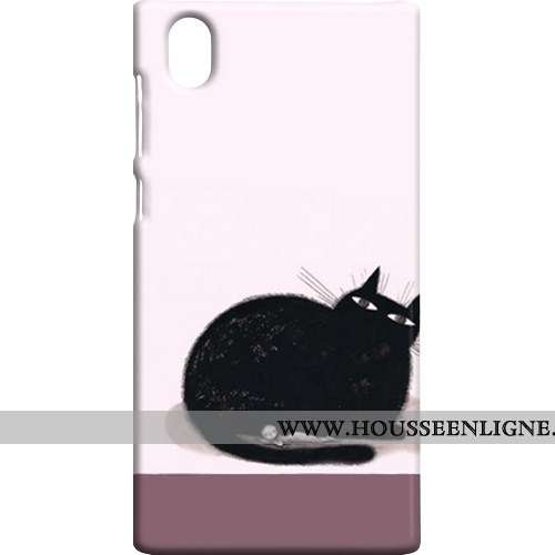 Coque Sony Xperia L1 Protection Délavé En Daim Rose Téléphone Portable Étui Difficile