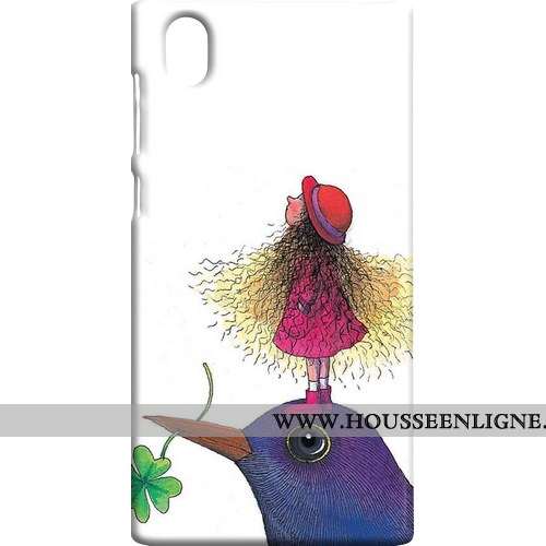 Coque Sony Xperia L1 Protection Délavé En Daim Rose Téléphone Portable Étui Difficile