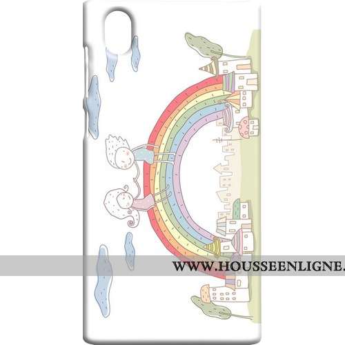 Coque Sony Xperia L1 Protection Délavé En Daim Rose Téléphone Portable Étui Difficile