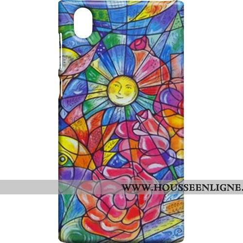 Coque Sony Xperia L1 Protection Délavé En Daim Rose Téléphone Portable Étui Difficile