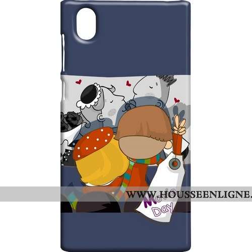 Coque Sony Xperia L1 Protection Délavé En Daim Rose Téléphone Portable Étui Difficile