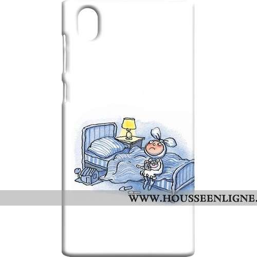 Coque Sony Xperia L1 Protection Délavé En Daim Rose Téléphone Portable Étui Difficile