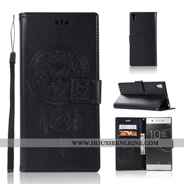 Coque Sony Xperia L1 Protection Portefeuille Or Téléphone Portable Étui Carte Doré