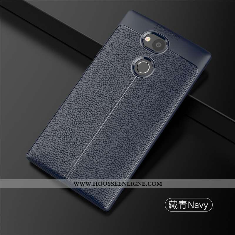 Coque Sony Xperia L2 Silicone Protection Étui Téléphone Portable Cuir Modèle Fleurie Rouge
