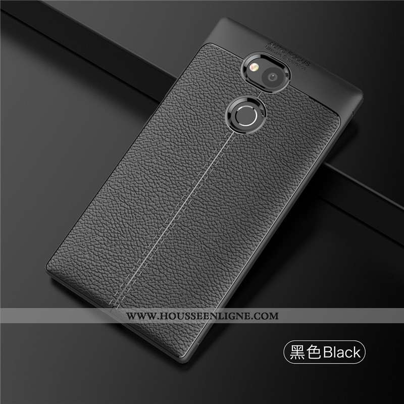Coque Sony Xperia L2 Silicone Protection Étui Téléphone Portable Cuir Modèle Fleurie Rouge