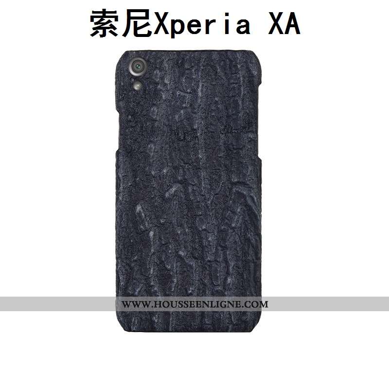 Coque Sony Xperia Xa Cuir Protection Téléphone Portable Personnalisé Couvercle Arrière Kaki Arbres K