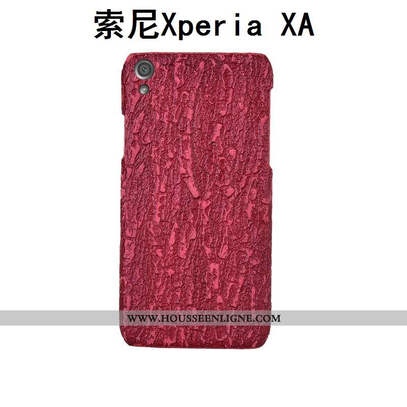 Coque Sony Xperia Xa Cuir Protection Téléphone Portable Personnalisé Couvercle Arrière Kaki Arbres K