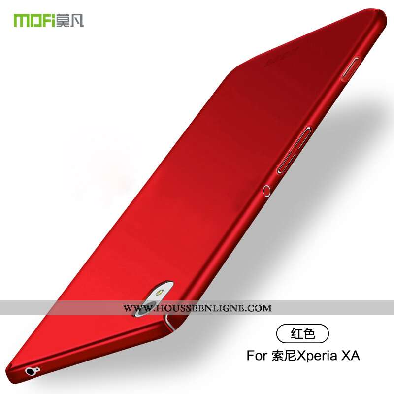Coque Sony Xperia Xa Légère Protection Tout Compris Délavé En Daim Étui Téléphone Portable Bleu