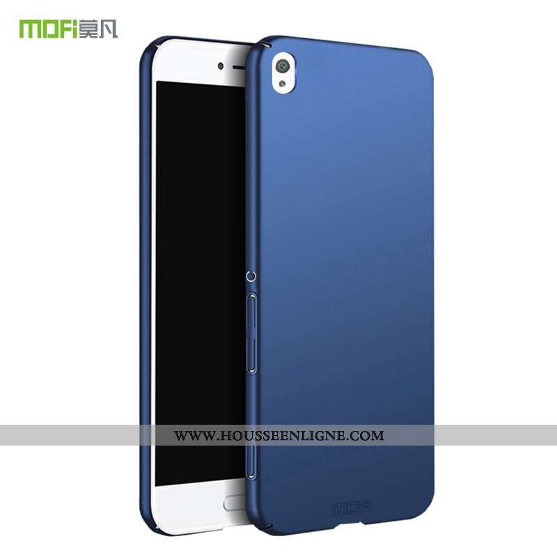 Coque Sony Xperia Xa Légère Protection Tout Compris Délavé En Daim Étui Téléphone Portable Bleu