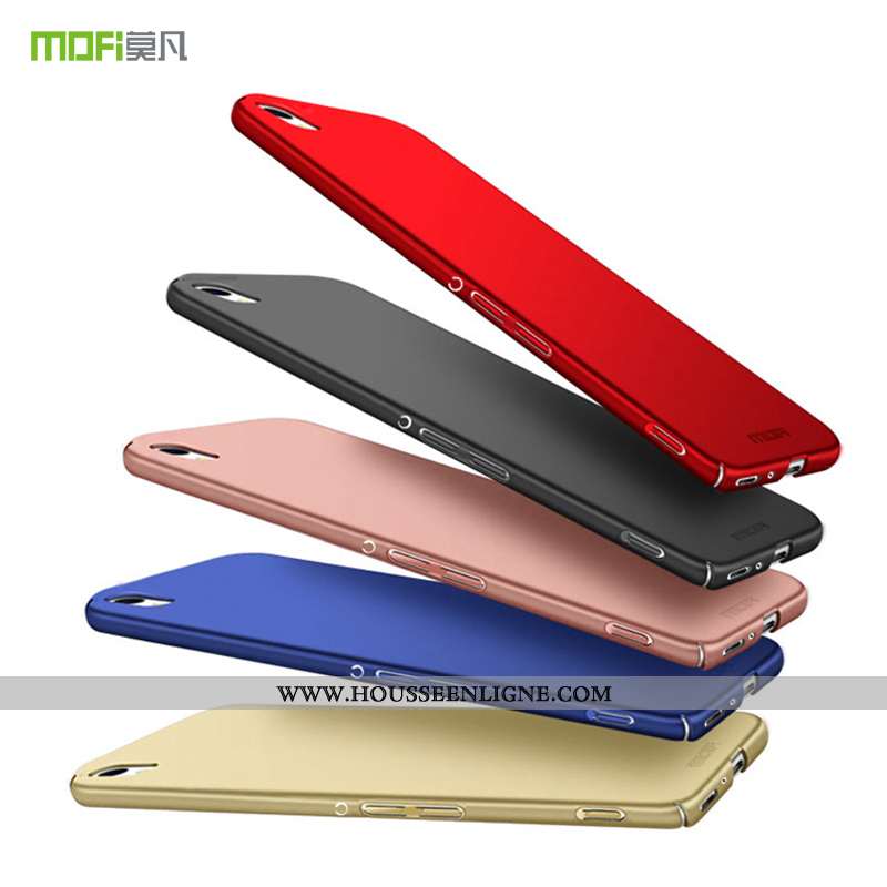 Coque Sony Xperia Xa Légère Protection Tout Compris Délavé En Daim Étui Téléphone Portable Bleu