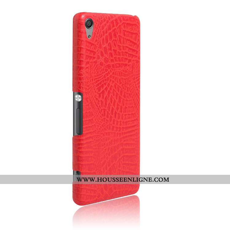 Coque Sony Xperia Xa Modèle Fleurie Protection Rouge Crocodile Difficile Étui