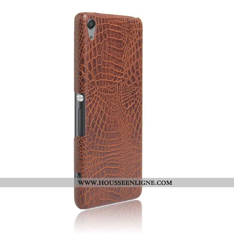 Coque Sony Xperia Xa Modèle Fleurie Protection Rouge Crocodile Difficile Étui