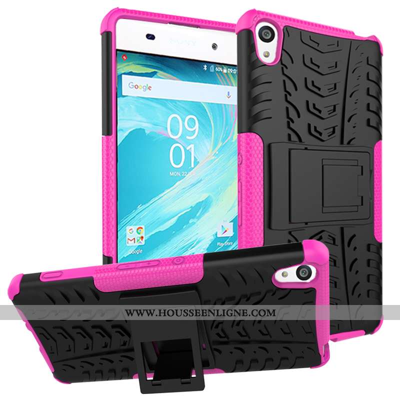 Coque Sony Xperia Xa Protection Cuir Rouge Étui Incassable Téléphone Portable