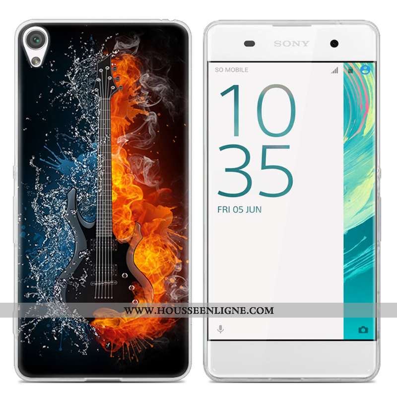 Coque Sony Xperia Xa Tendance Transparent Téléphone Portable Peinture Étui Incassable Créatif Rose