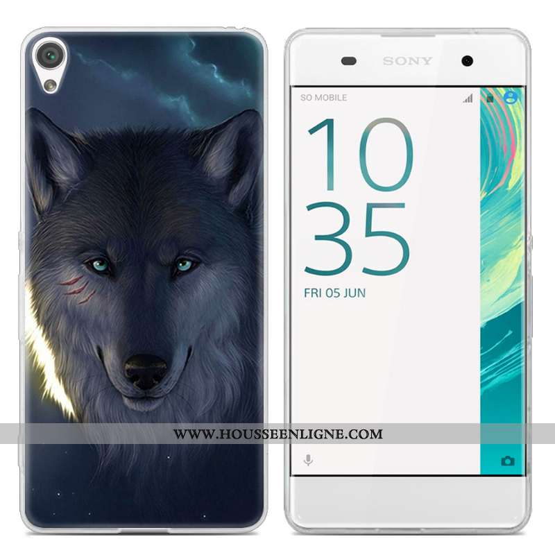 Coque Sony Xperia Xa Tendance Transparent Téléphone Portable Peinture Étui Incassable Créatif Rose