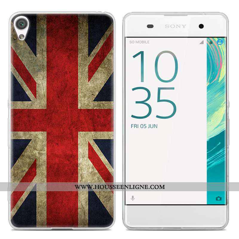 Coque Sony Xperia Xa Tendance Transparent Téléphone Portable Peinture Étui Incassable Créatif Rose