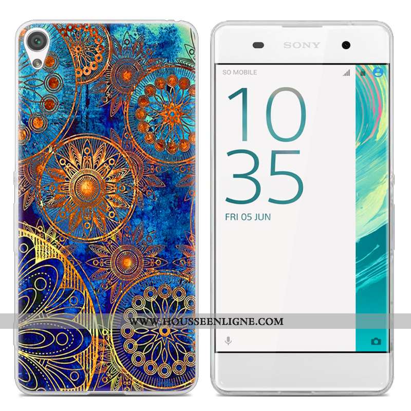 Coque Sony Xperia Xa Tendance Transparent Téléphone Portable Peinture Étui Incassable Créatif Rose