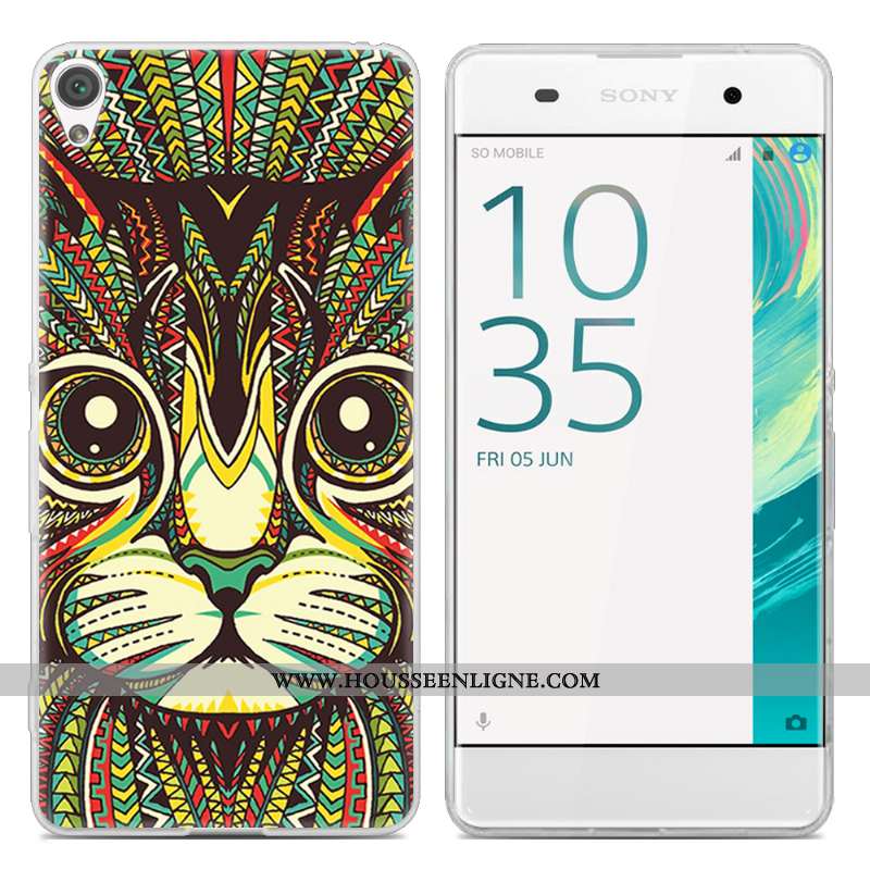 Coque Sony Xperia Xa Tendance Transparent Téléphone Portable Peinture Étui Incassable Créatif Rose