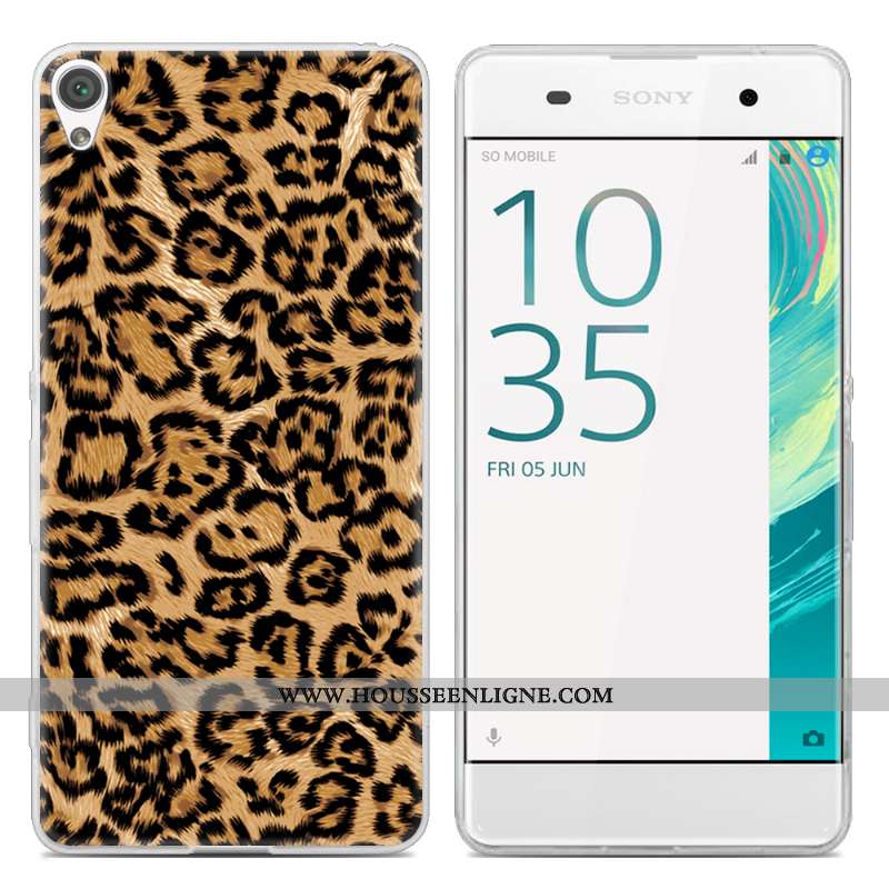 Coque Sony Xperia Xa Tendance Transparent Téléphone Portable Peinture Étui Incassable Créatif Rose