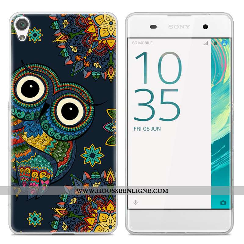 Coque Sony Xperia Xa Tendance Transparent Téléphone Portable Peinture Étui Incassable Créatif Rose