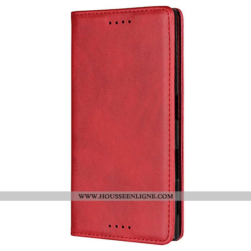 Coque Sony Xperia Xa1 Cuir Modèle Fleurie Bleu Protection Téléphone Portable Étui Bovins