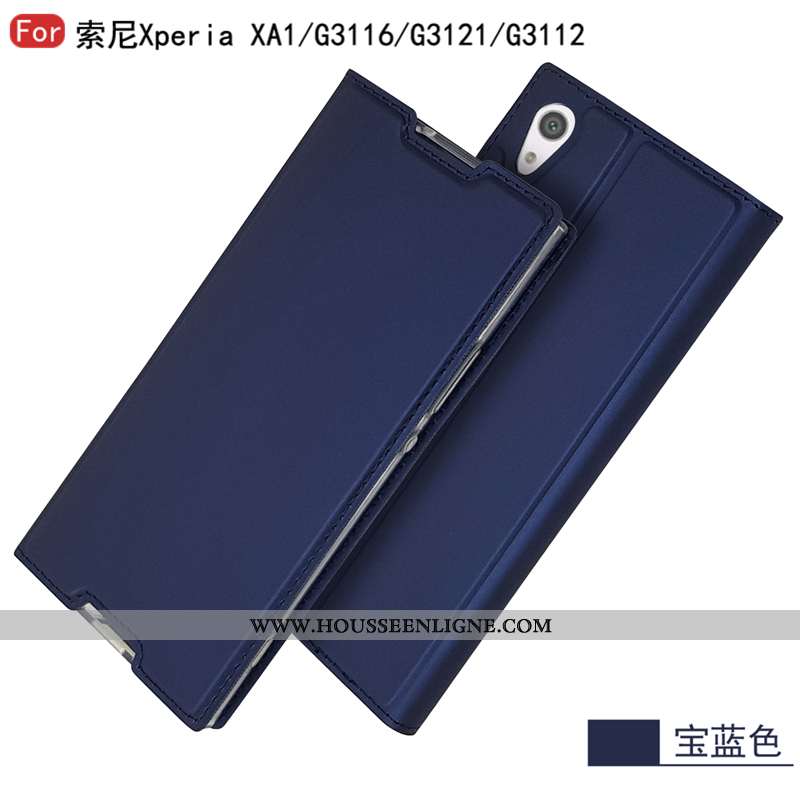 Coque Sony Xperia Xa1 Mode Protection Étui Business Or Téléphone Portable Doré
