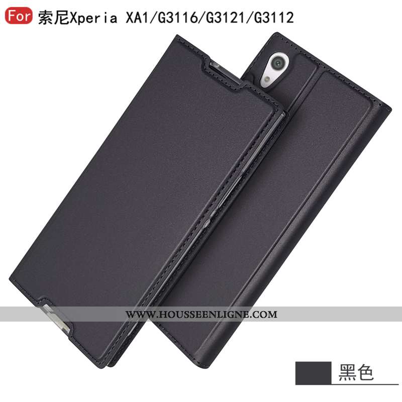 Coque Sony Xperia Xa1 Mode Protection Étui Business Or Téléphone Portable Doré
