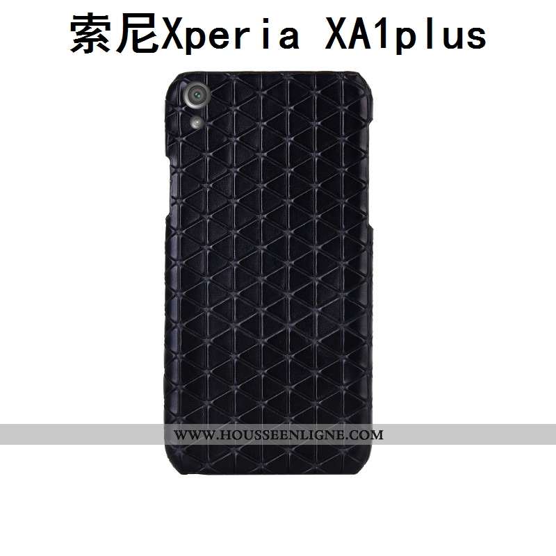 Coque Sony Xperia Xa1 Plus Luxe Personnalité Couvercle Arrière Personnalisé Créatif Noir