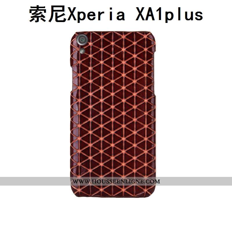 Coque Sony Xperia Xa1 Plus Luxe Personnalité Couvercle Arrière Personnalisé Créatif Noir