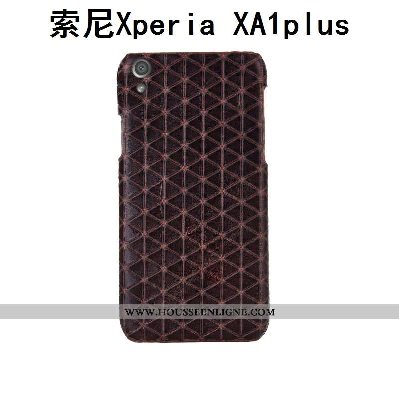 Coque Sony Xperia Xa1 Plus Luxe Personnalité Couvercle Arrière Personnalisé Créatif Noir