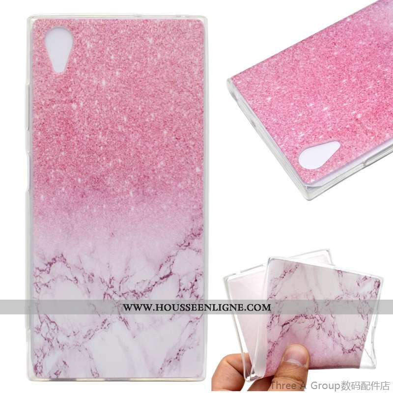Coque Sony Xperia Xa1 Plus Protection Bleu Téléphone Portable Étui