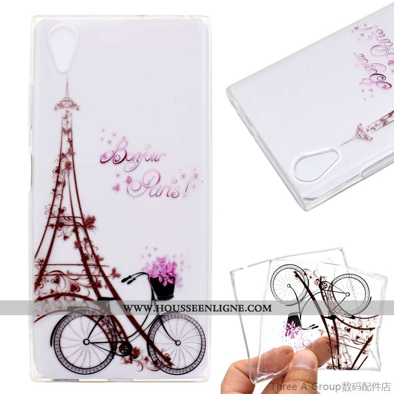 Coque Sony Xperia Xa1 Plus Protection Bleu Téléphone Portable Étui