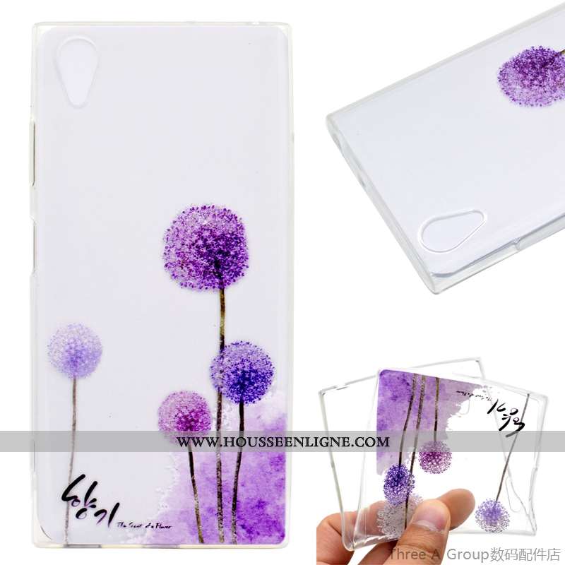Coque Sony Xperia Xa1 Plus Protection Bleu Téléphone Portable Étui