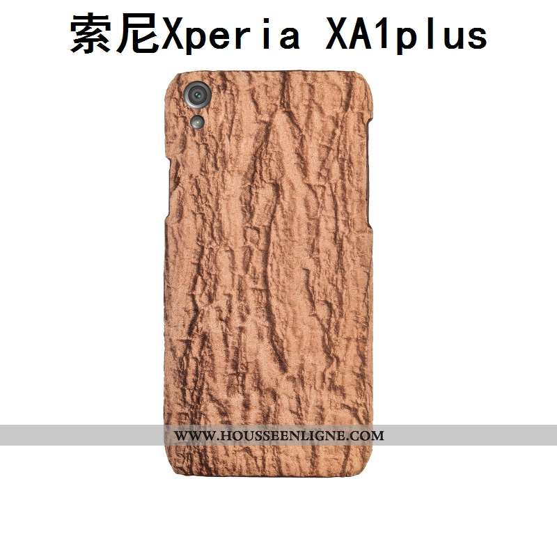 Coque Sony Xperia Xa1 Plus Protection Luxe Bleu Cuir Personnalisé Personnalité Étui