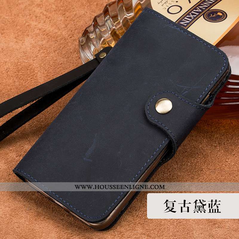 Coque Sony Xperia Xa1 Protection Cuir Véritable Housse Étui Fluide Doux Vin Rouge Bordeaux