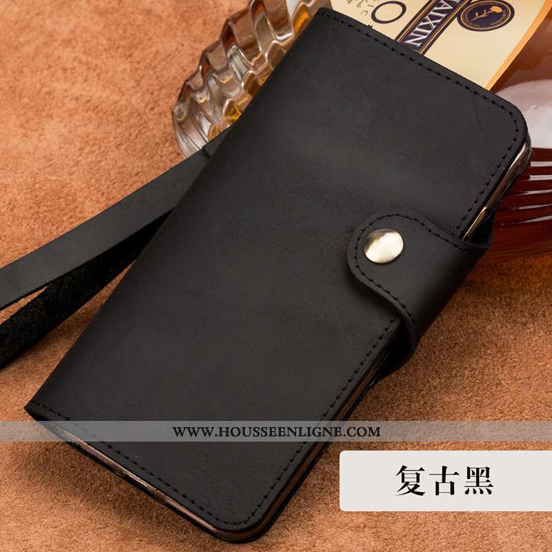 Coque Sony Xperia Xa1 Protection Cuir Véritable Housse Étui Fluide Doux Vin Rouge Bordeaux