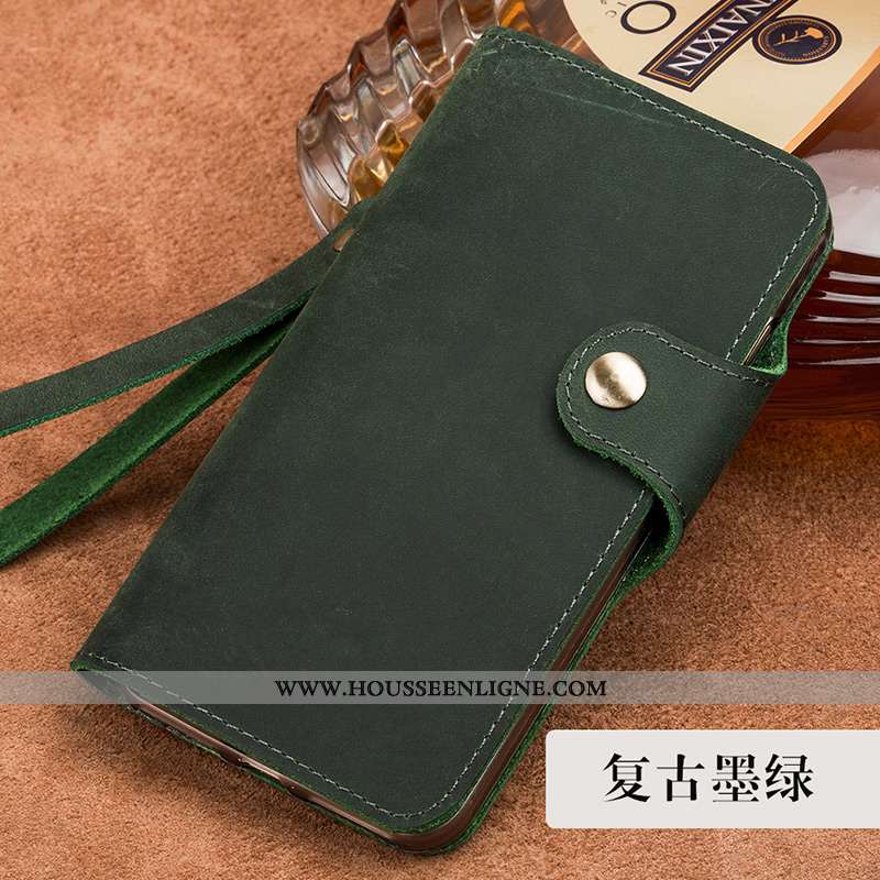 Coque Sony Xperia Xa1 Protection Cuir Véritable Housse Étui Fluide Doux Vin Rouge Bordeaux