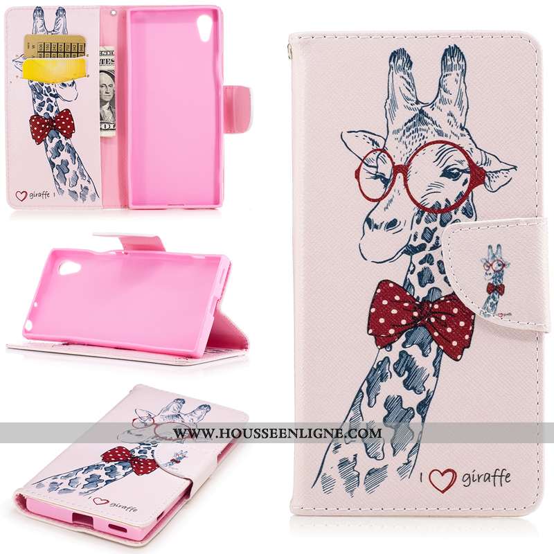 Coque Sony Xperia Xa1 Protection Portefeuille Téléphone Portable Housse Étui Blanc Blanche