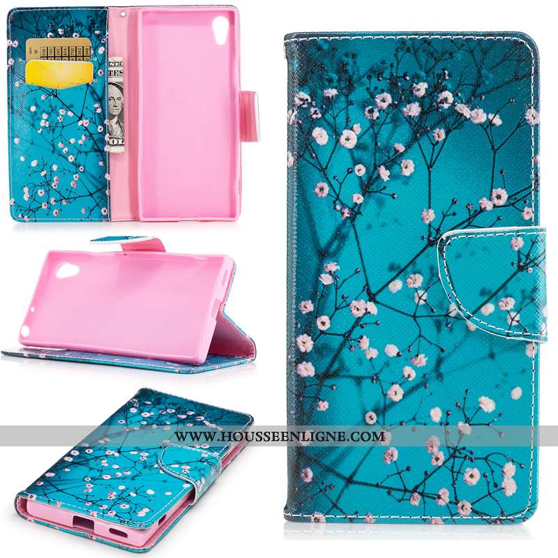 Coque Sony Xperia Xa1 Protection Portefeuille Téléphone Portable Housse Étui Blanc Blanche