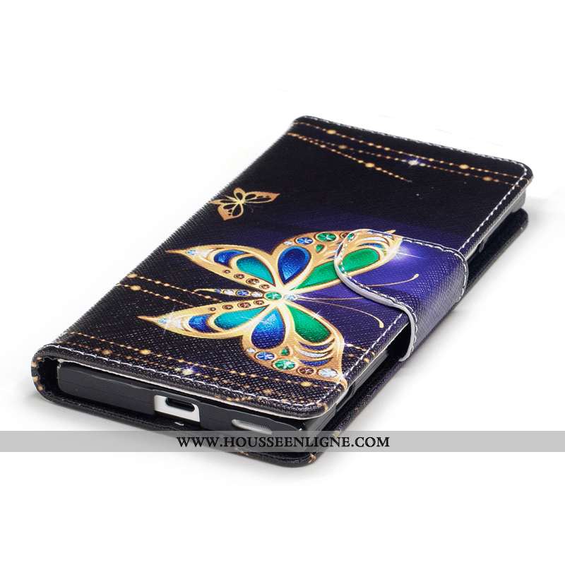 Coque Sony Xperia Xa1 Protection Portefeuille Téléphone Portable Housse Étui Blanc Blanche