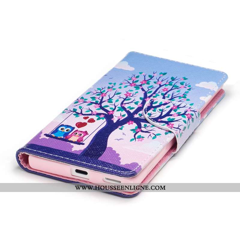 Coque Sony Xperia Xa1 Protection Portefeuille Téléphone Portable Housse Étui Blanc Blanche