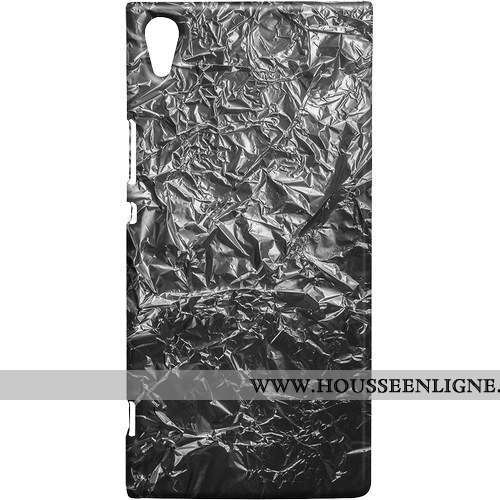 Coque Sony Xperia Xa1 Ultra Créatif Tendance Métal Téléphone Portable Bleu Étui