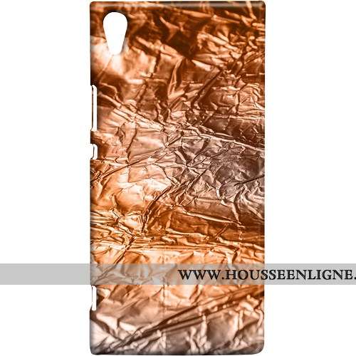 Coque Sony Xperia Xa1 Ultra Créatif Tendance Métal Téléphone Portable Bleu Étui