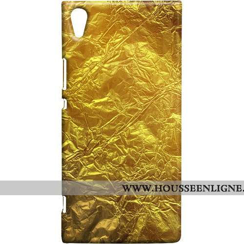 Coque Sony Xperia Xa1 Ultra Créatif Tendance Métal Téléphone Portable Bleu Étui