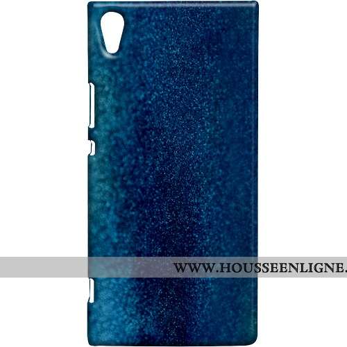 Coque Sony Xperia Xa1 Ultra Créatif Tendance Métal Téléphone Portable Bleu Étui