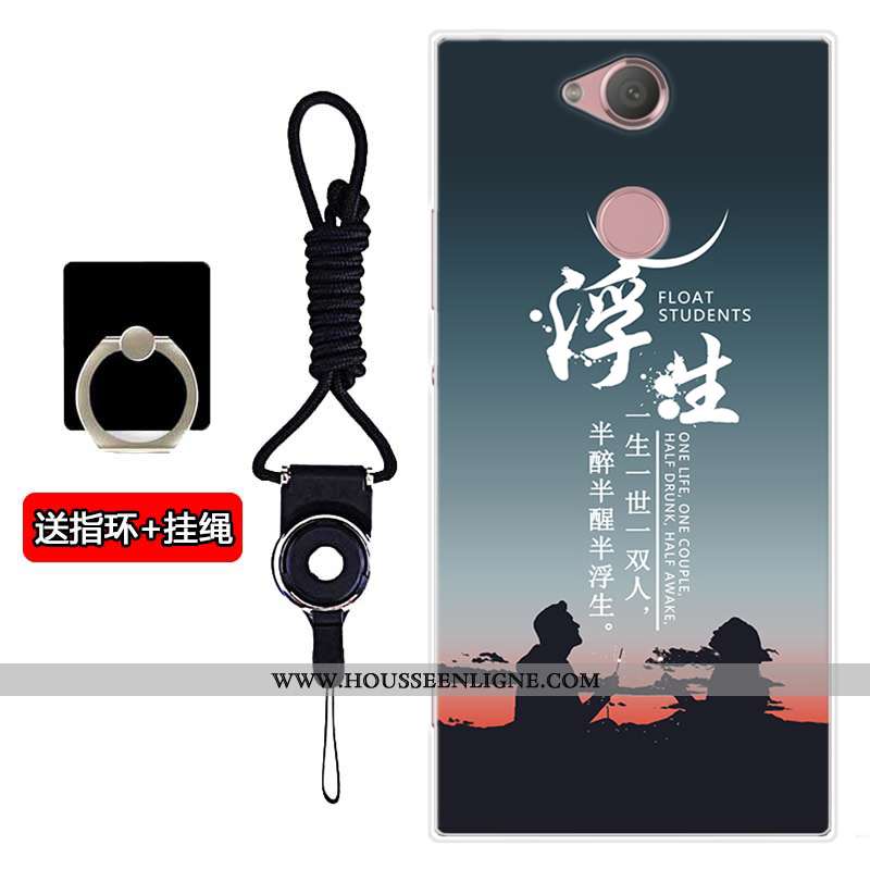 Coque Sony Xperia Xa2 Fluide Doux Mode Téléphone Portable Noir Tout Compris Incassable