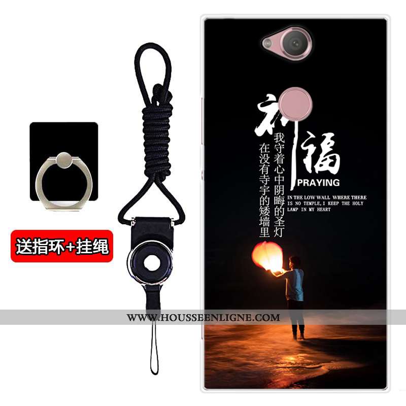 Coque Sony Xperia Xa2 Fluide Doux Mode Téléphone Portable Noir Tout Compris Incassable
