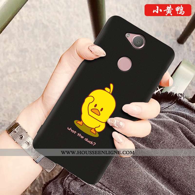Coque Sony Xperia Xa2 Plus Dessin Animé Silicone Téléphone Portable Nouveau Noir Protection