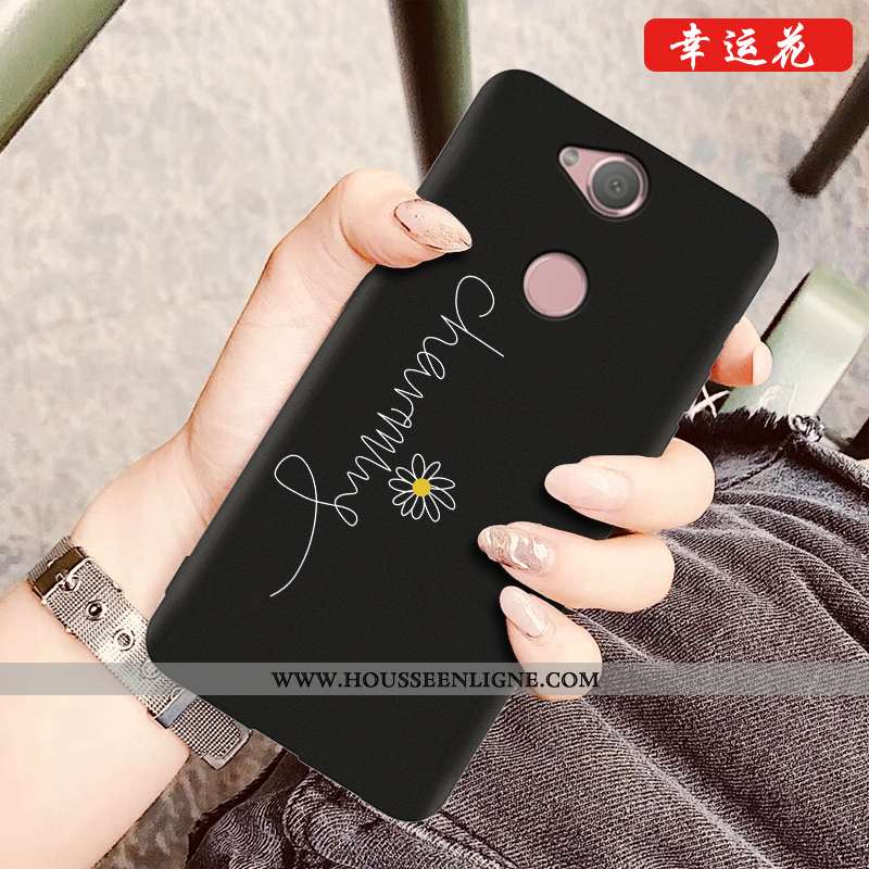 Coque Sony Xperia Xa2 Plus Dessin Animé Silicone Téléphone Portable Nouveau Noir Protection